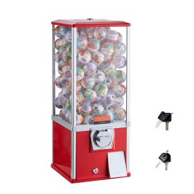 Gumball Machine for Kids, 25" Height Home Vending Machine, PS Bouncy Balls Dispenser, Hold 230 Capsule Toys